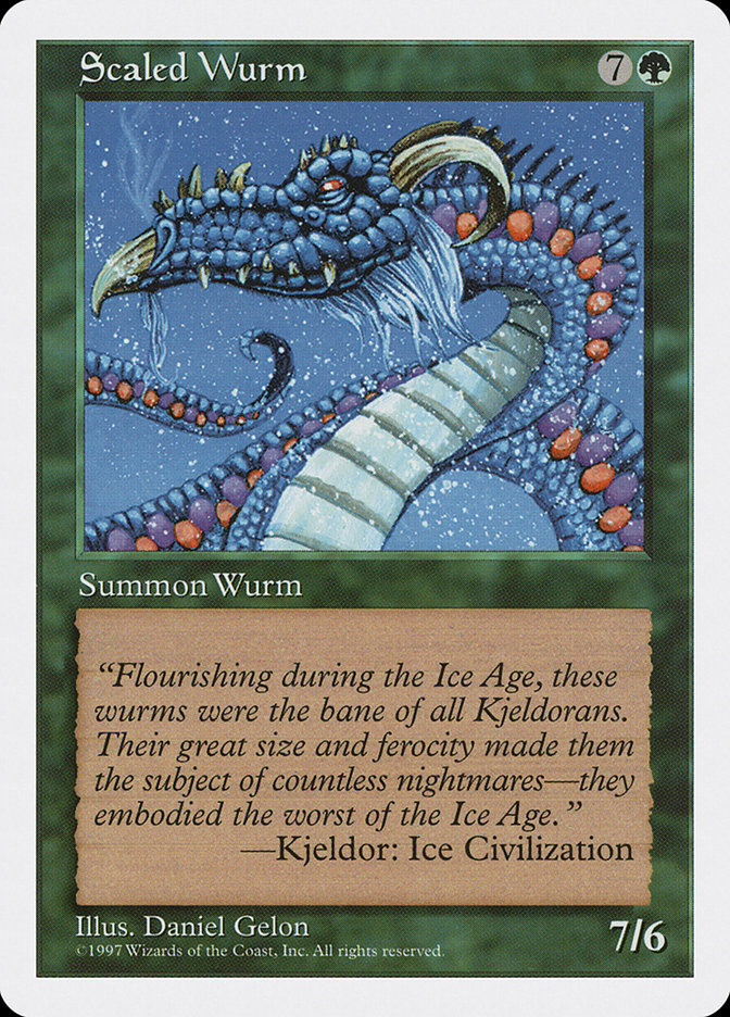 【高価値】 甲鱗のワーム／Scaled Wurm - MTGフレーバーテキストwiki マジック：ザ・ギャザリング